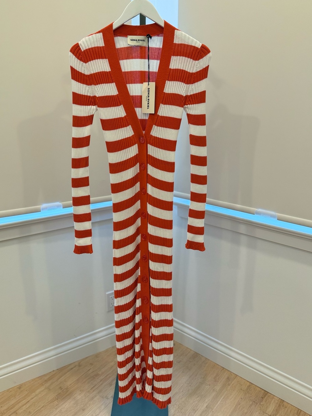Sonia Rykiel Long Stripe Cardigan